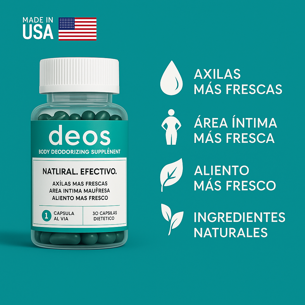 DESODORANTE CORPORAL INTERNO 100% NATURAL + OBSEQUIO