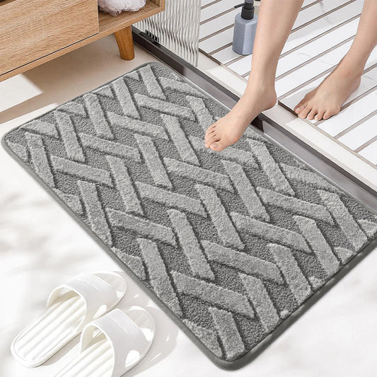 ALFOMBRA AFELPADA ANTIDESLIZANTE CAFE 58X38 CM
