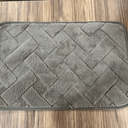 ALFOMBRA AFELPADA ANTIDESLIZANTE CAFE 58X38 CM
