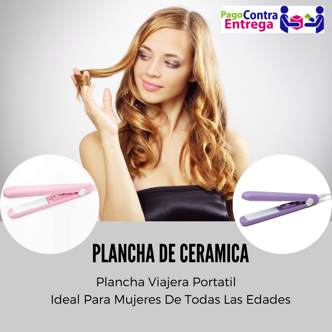 MINI PLANCHA PORTATIL MULTICOLOR (te llegara cualquier color de la foto)